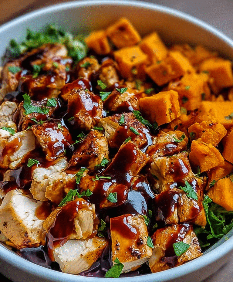 BBQ Chicken Sweet Potato Bowl