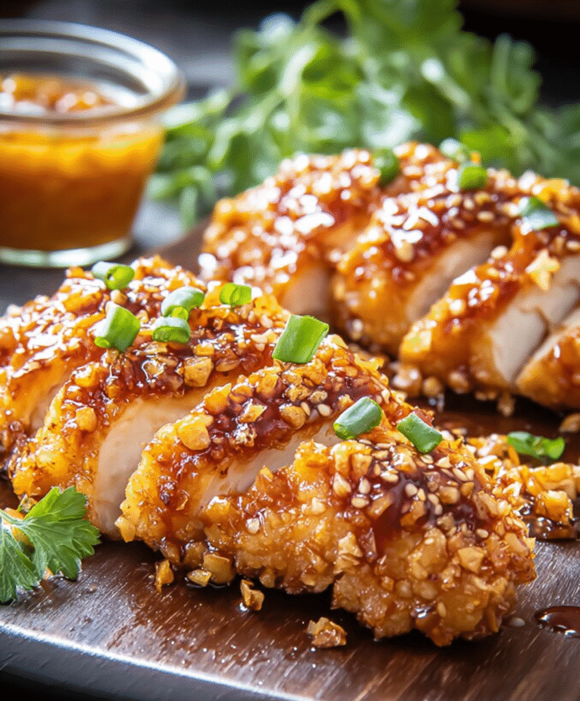 Baked Crunchy Hot Honey Chicken