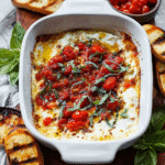 Baked Goat Cheese Bruschetta Dip