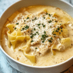 Creamy Alfredo Lasagna Soup
