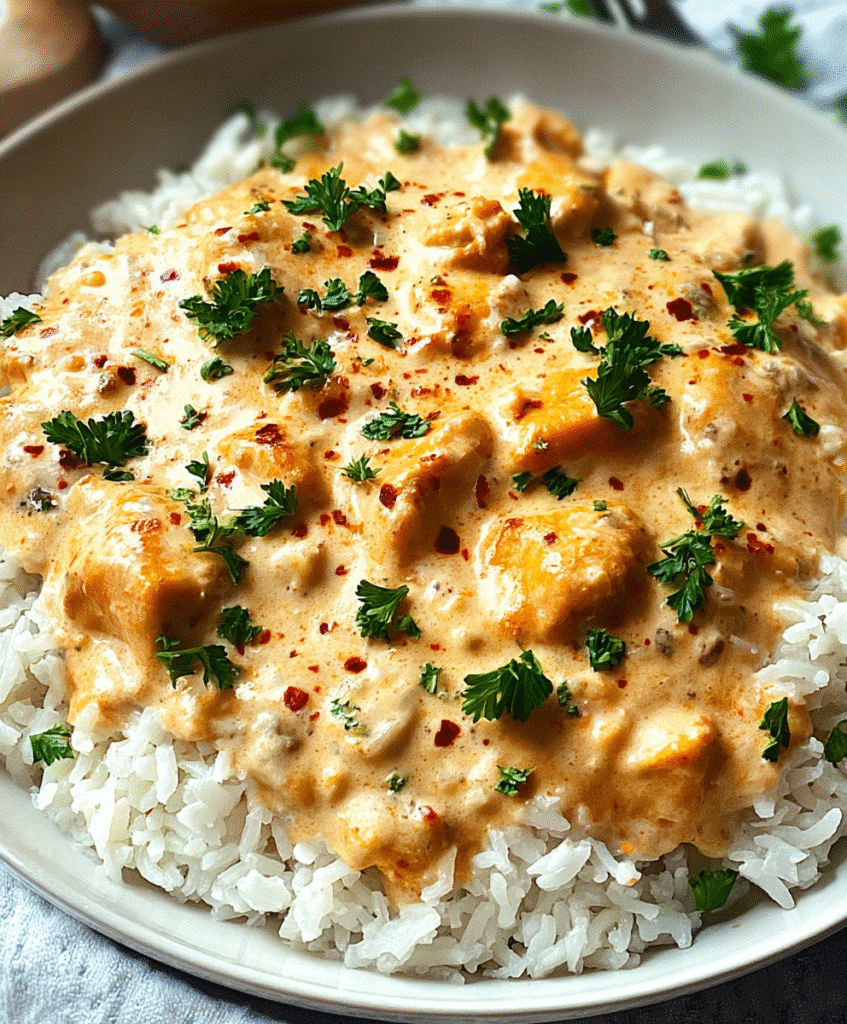Creamy Smothered Chicken and Rice