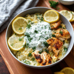Dump-and-Bake Chicken Tzatziki Casserole