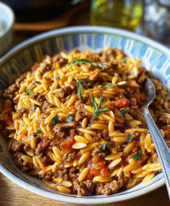 Ground Beef Orzo Recipe