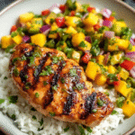 Healthy Honey Lime Chicken with Mango Salsa