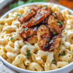 Honey Pepper Chicken Mac and Cheese