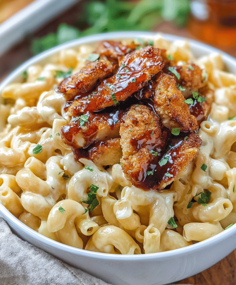 Honey Pepper Chicken Mac and Cheese