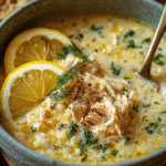Mediterranean Lemon Chicken Soup