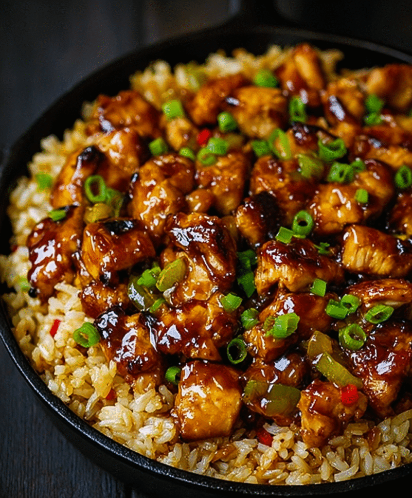 One-Pan Bold Honey BBQ Chicken Rice