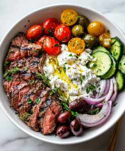 Mediterranean Steak Bowl Recipe