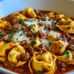 Cheesy Beef Enchilada Tortellini