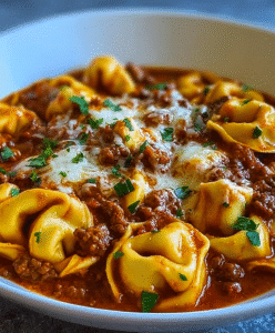 Cheesy Beef Enchilada Tortellini