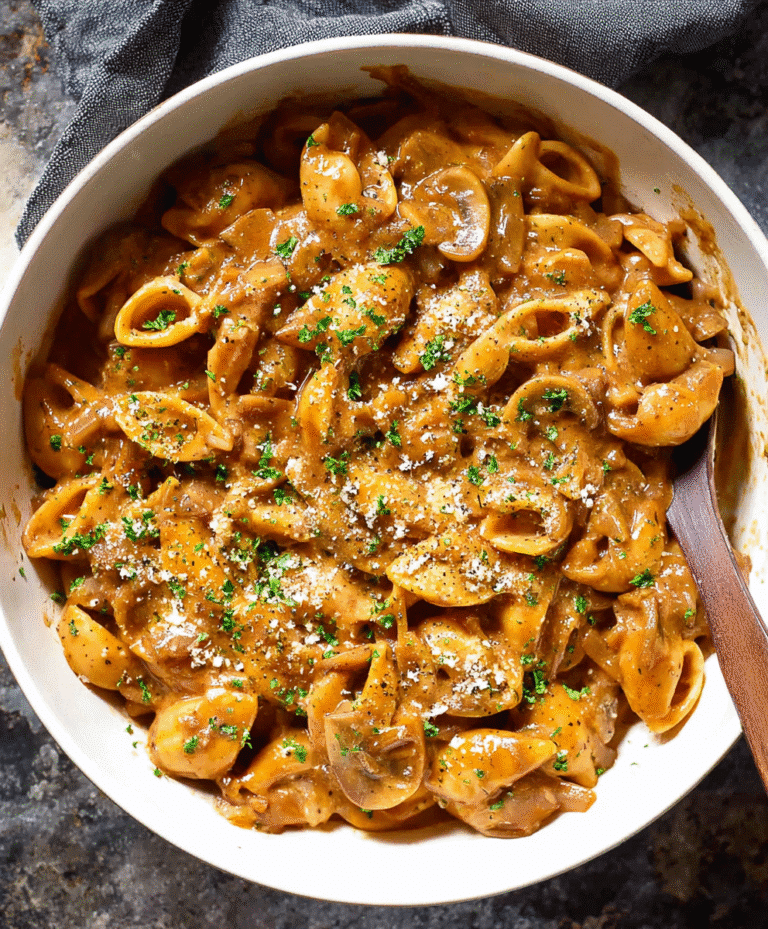 One Pot French Onion Pasta