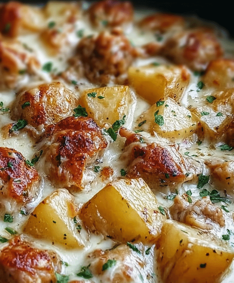 Garlic Parmesan Crockpot Chicken and Potatoes