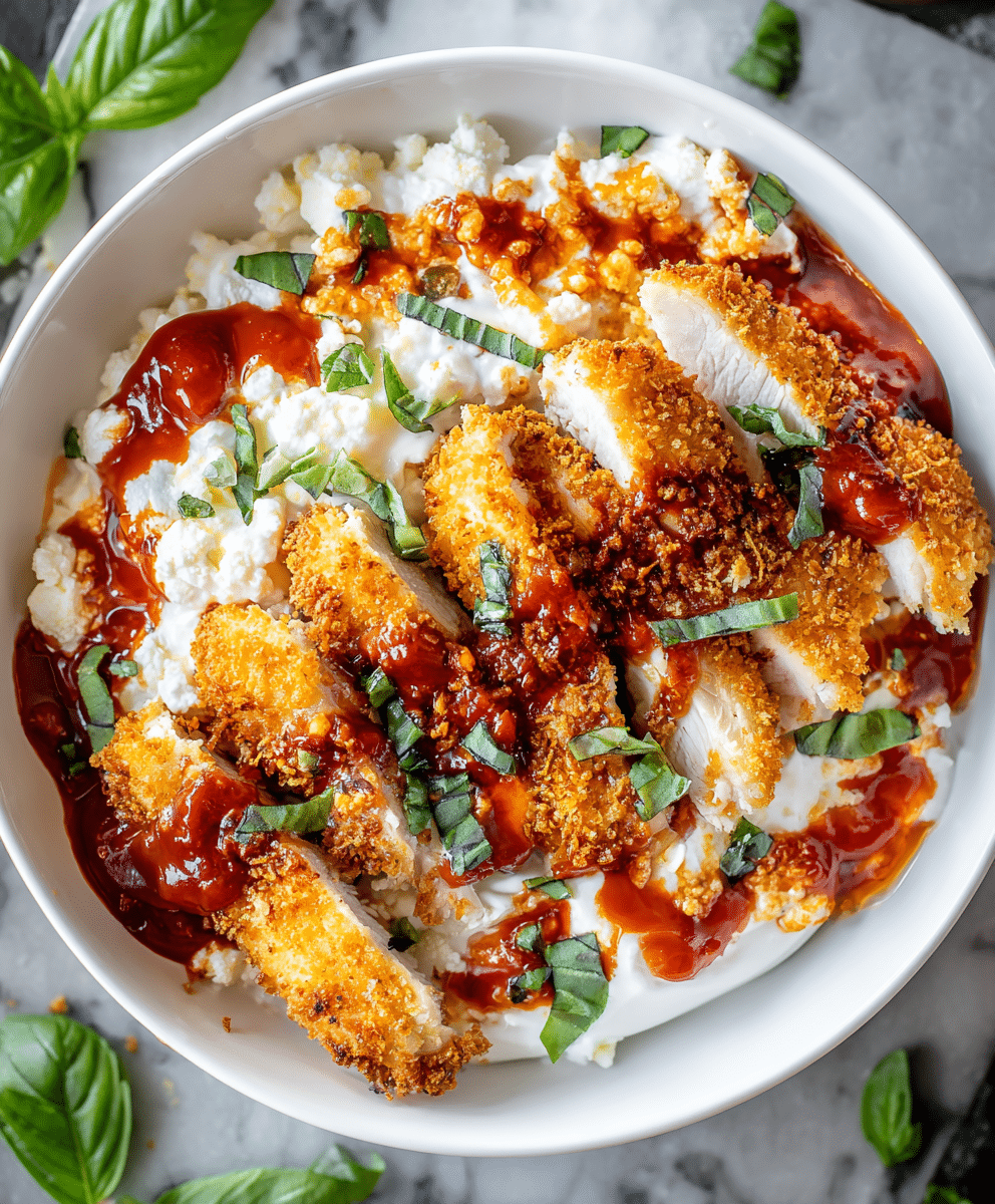 Chicken Parm Cottage Cheese Bowl