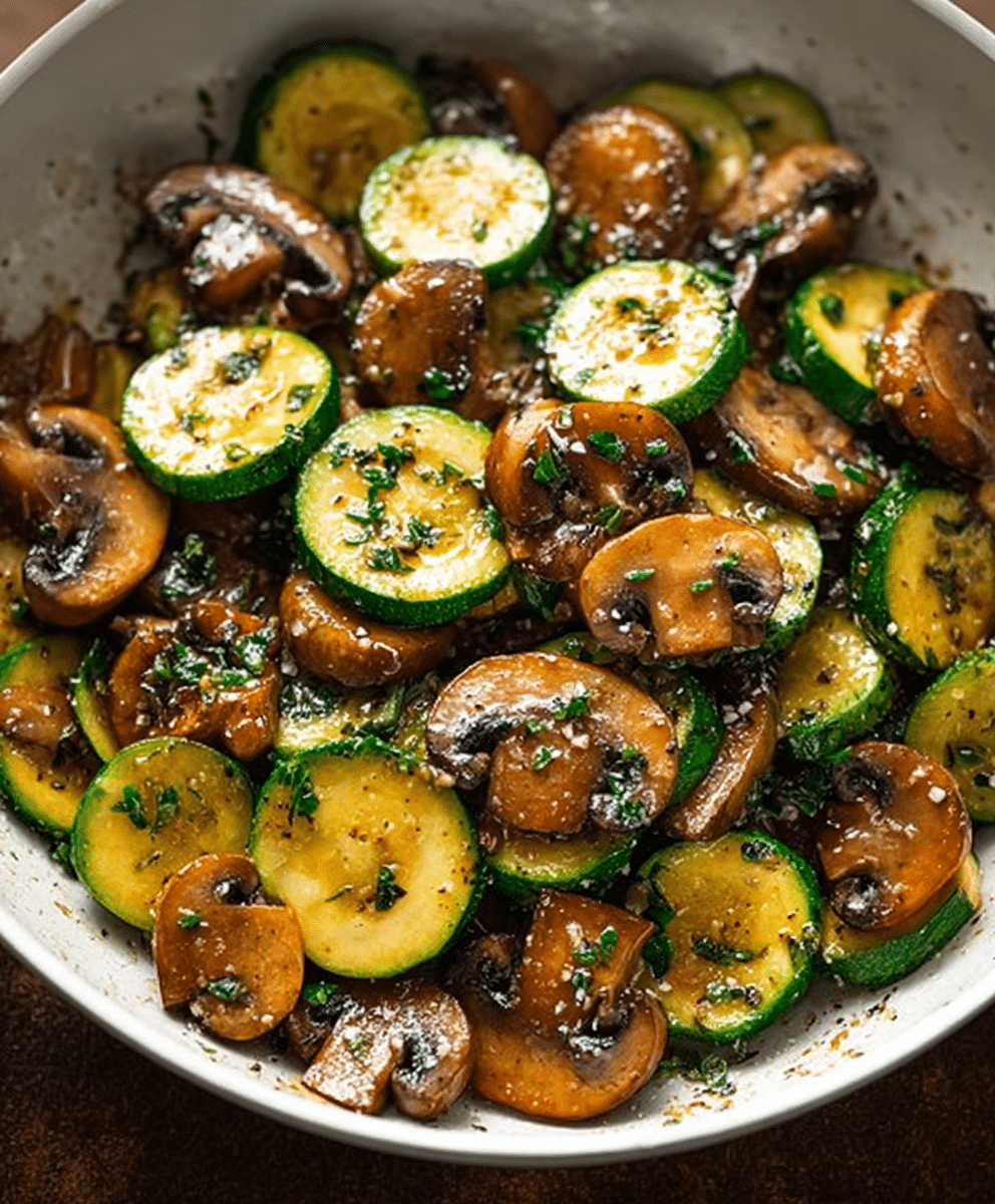 Sautéed Zucchini and Mushrooms