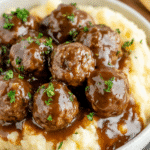 Tasty Slow Cooker Salisbury Steak Meatballs Recipe