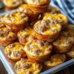 High-Protein Pancake Sausage Mini Muffins