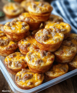 High-Protein Pancake Sausage Mini Muffins