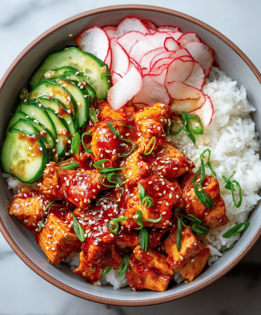Korean Gochujang Chicken Bowl