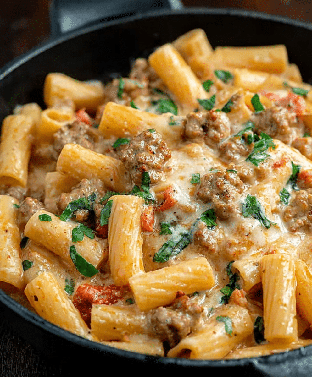 Creamy Italian Sausage Rigatoni