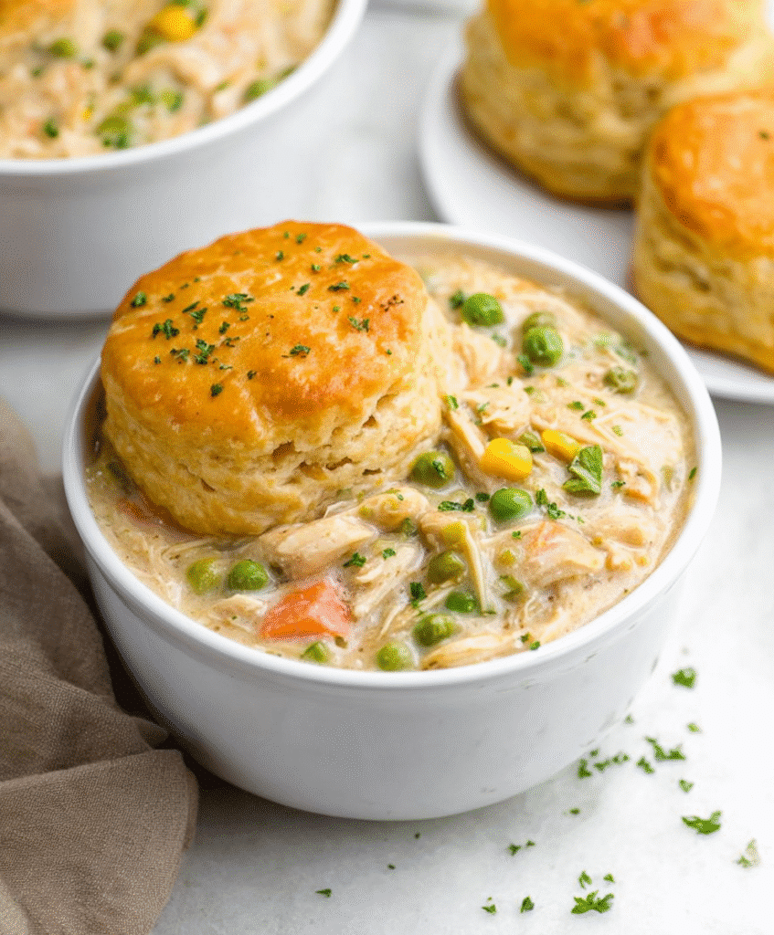Easy Slow Cooker Chicken Pot Pie