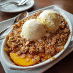 Peach Crisp with Fresh Peaches