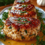 Garlic Parmesan Chicken Meatloaf