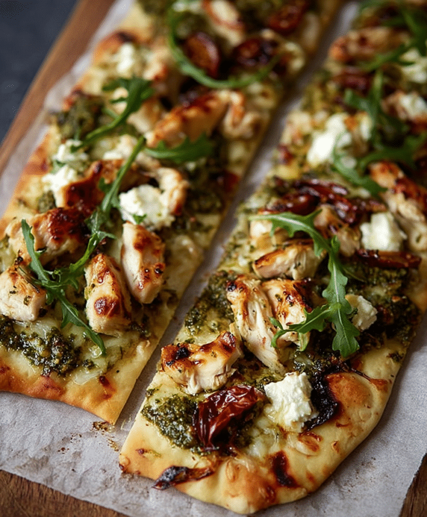 Pesto Chicken Flatbread