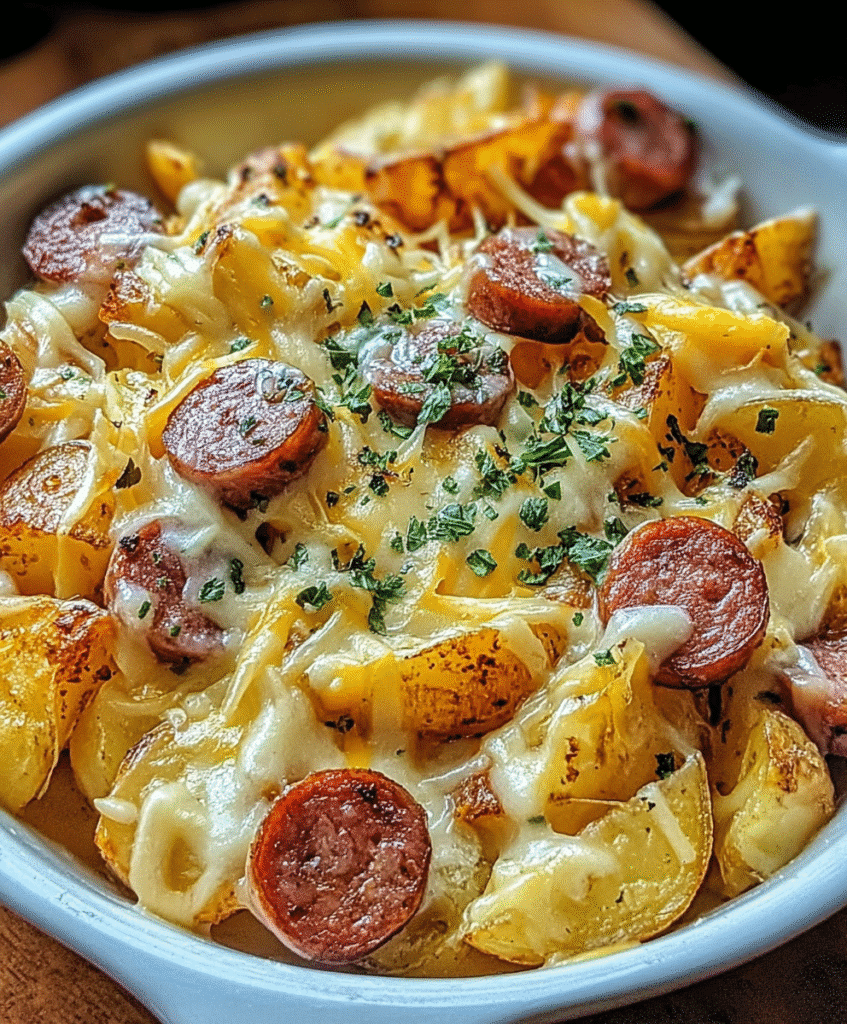 Cheesy Ranch Potatoes and Sausage