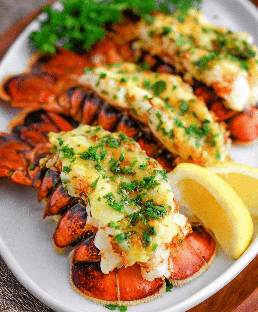 Grilled Cajun Garlic Butter Lobster Tails