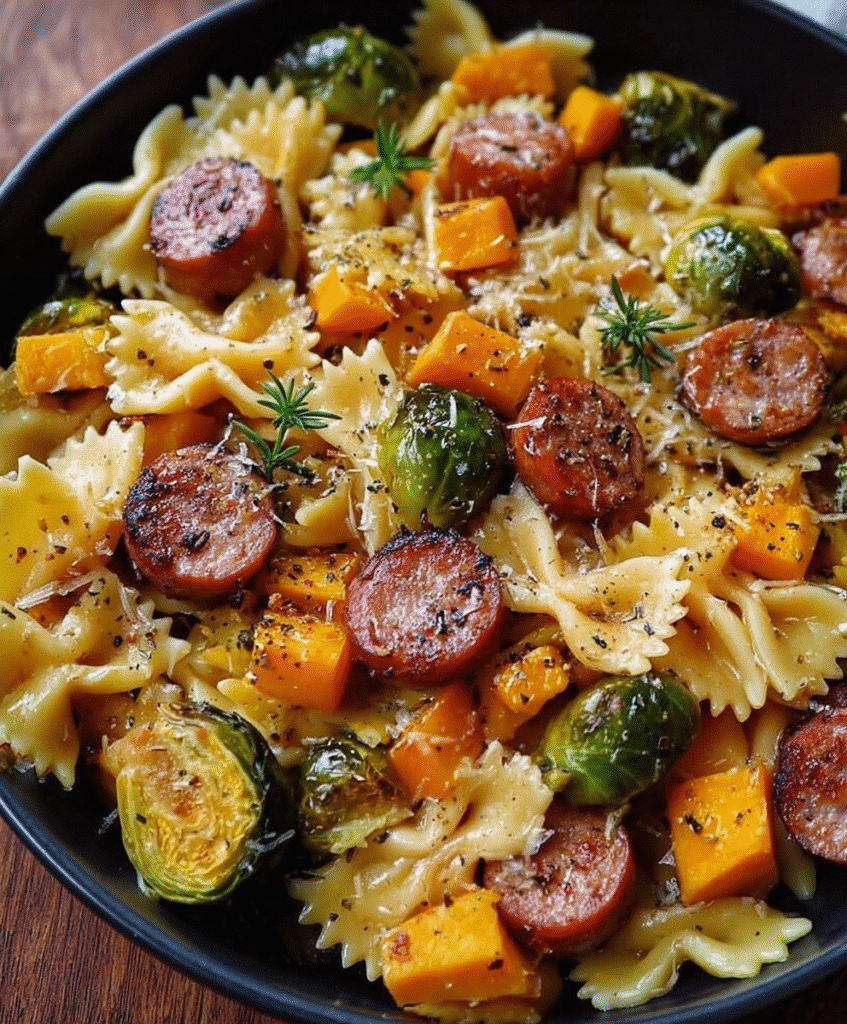 Autumn Sausage Pasta Squash