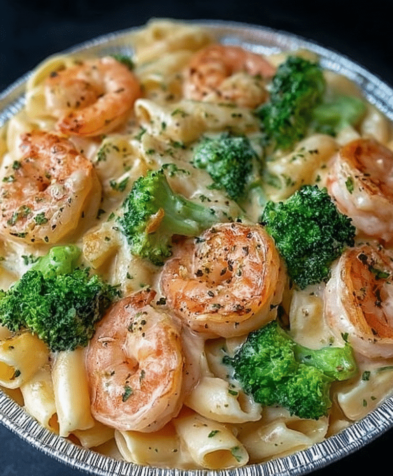 Broccoli Shrimp Alfredo