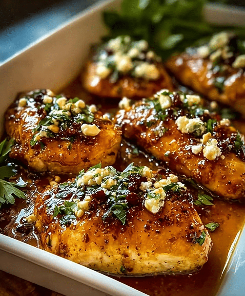 Hot Honey Feta Chicken Dish