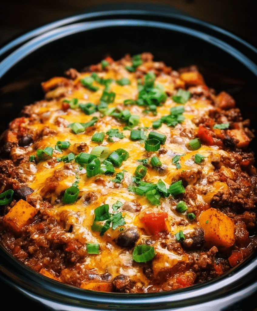 Easy Slow Cooker Cowboy Casserole Recipe