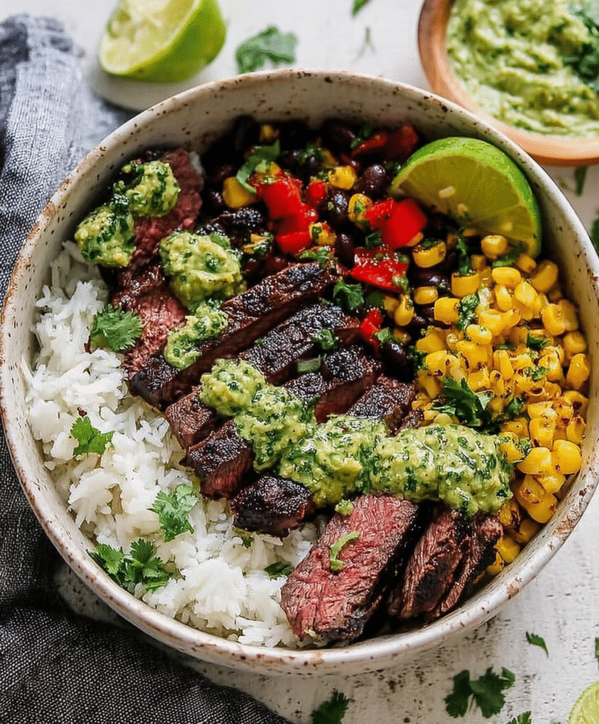 Cilantro Lime Steak Bowls