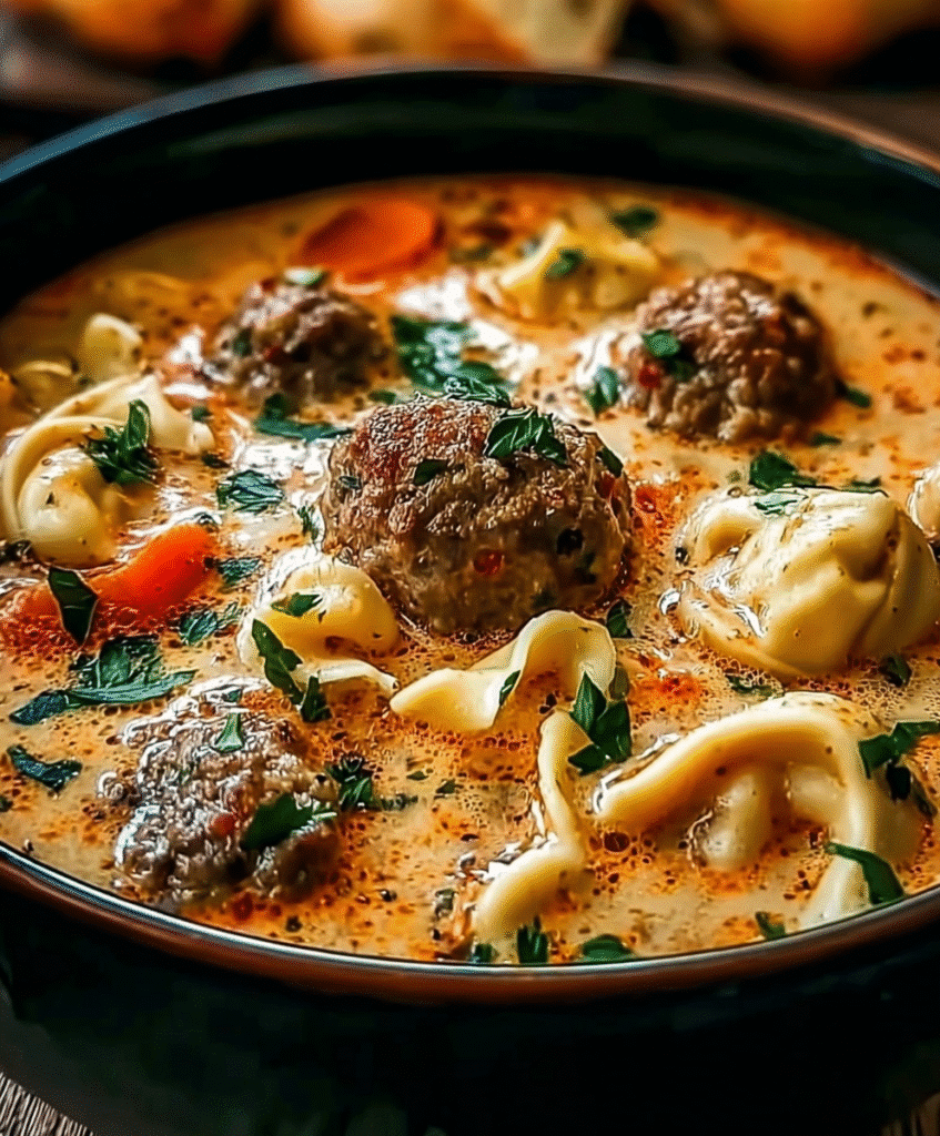 Creamy Italian Meatball Soup Recipe