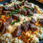 Steak and Queso Rice