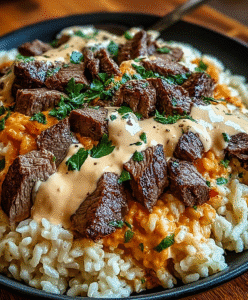 Steak and Queso Rice