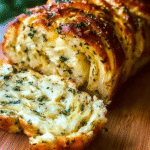 Swirled Garlic Herb and Cheese Bread