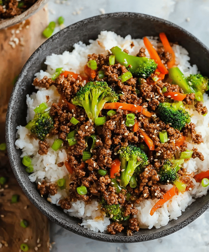 Ground Beef Teriyaki Stir Fry