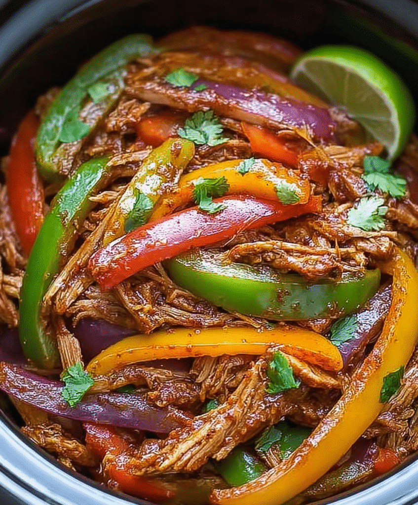 Easy Crockpot Fajitas