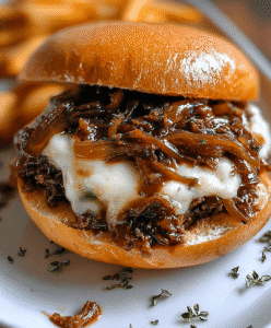 Irresistible French Onion Beef Sloppy Joes