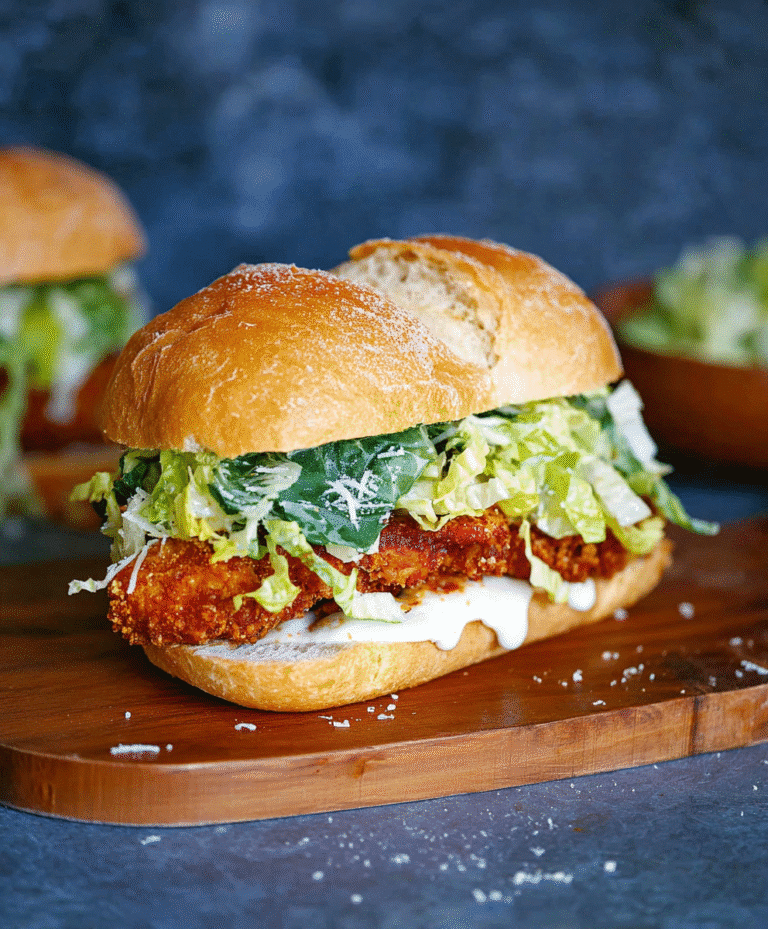 Crispy Chicken Caesar Sandwich