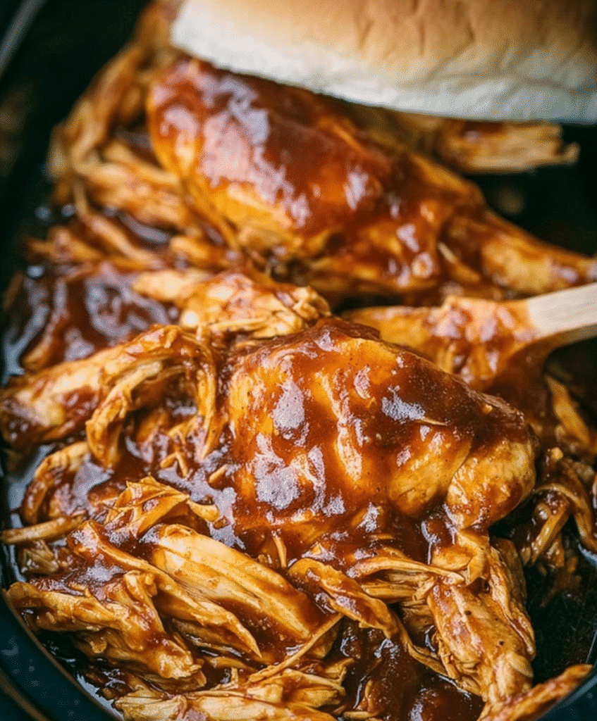 Crockpot BBQ Chicken Sandwiches Recipe