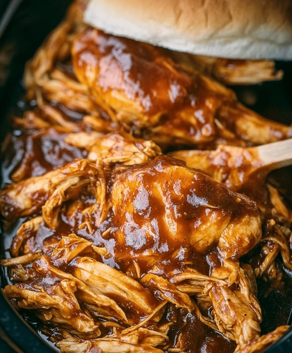 Crockpot BBQ Chicken Sandwiches Recipe