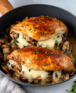 Mushroom Stuffed Chicken Breast