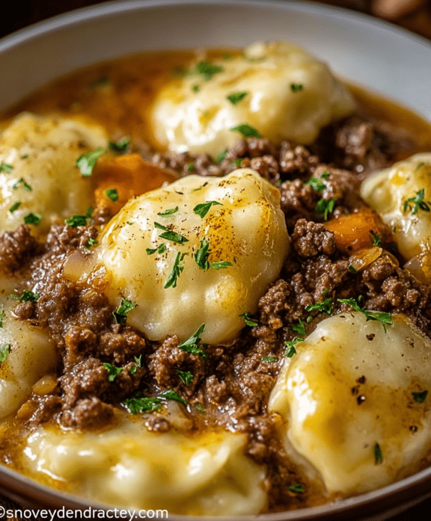 Ground Beef and Dumplings