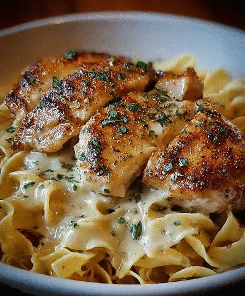 Classic Chicken with Buttered Noodles Recipe