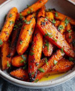 Spicy-Sweet Roasted Honey Carrots