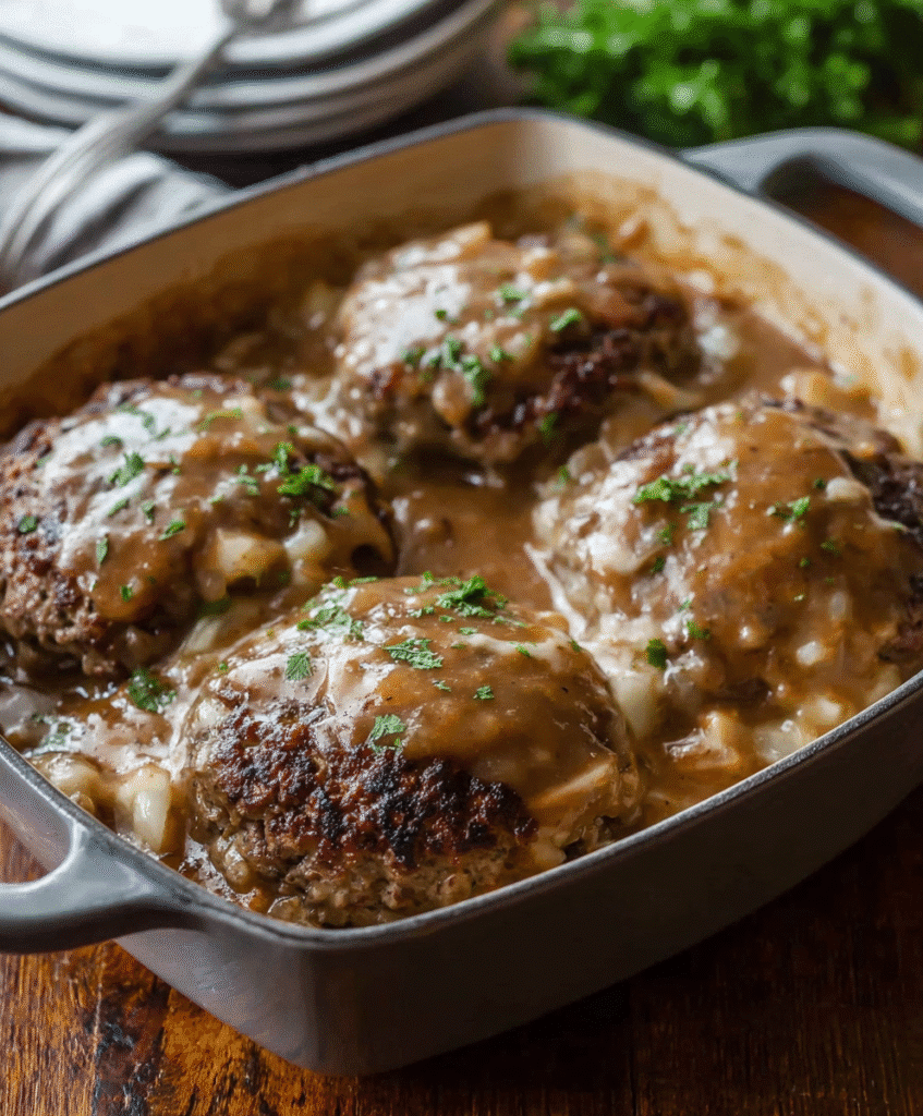 Amish Hamburger Steak Bake